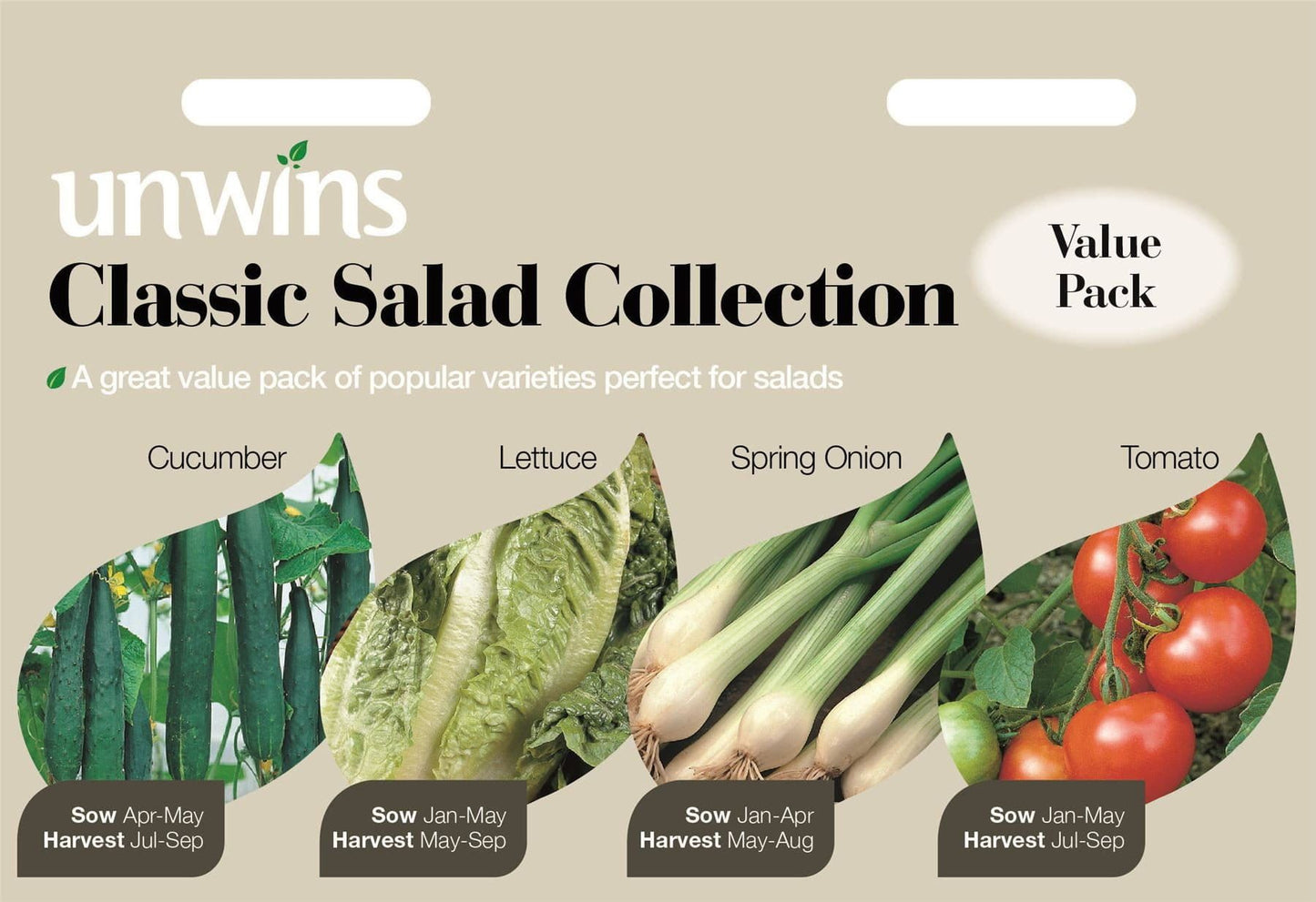 Unwins Salad Classic Collection 100 Seeds