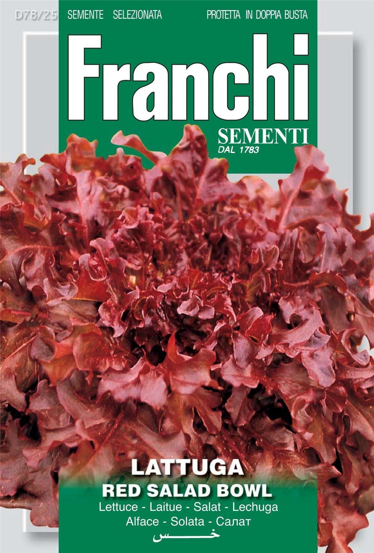 Franchi Seeds of Italy Lettuce Red Salad Bowl Seeds