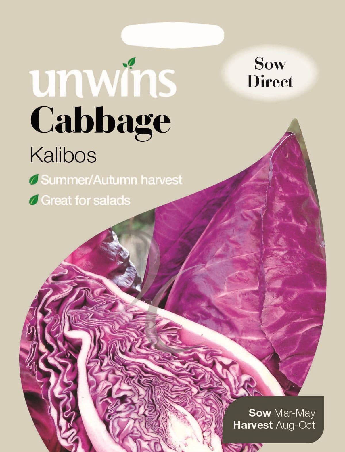 Unwins Cabbage Kalibos 100 Seeds