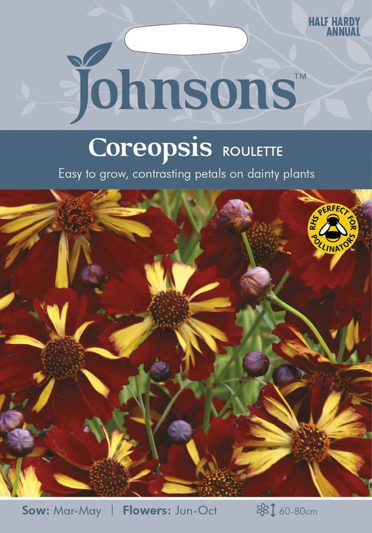 Johnsons Flower Coreopsis Roulette 300 Seeds