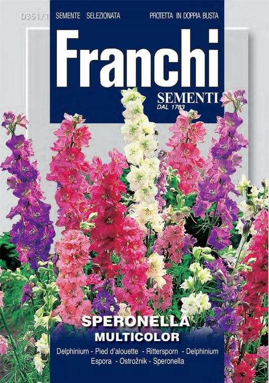 Franchi Seeds of Italy - Flower - FDBF_ 351-1 - Speronella - Thrift Mix - Seeds