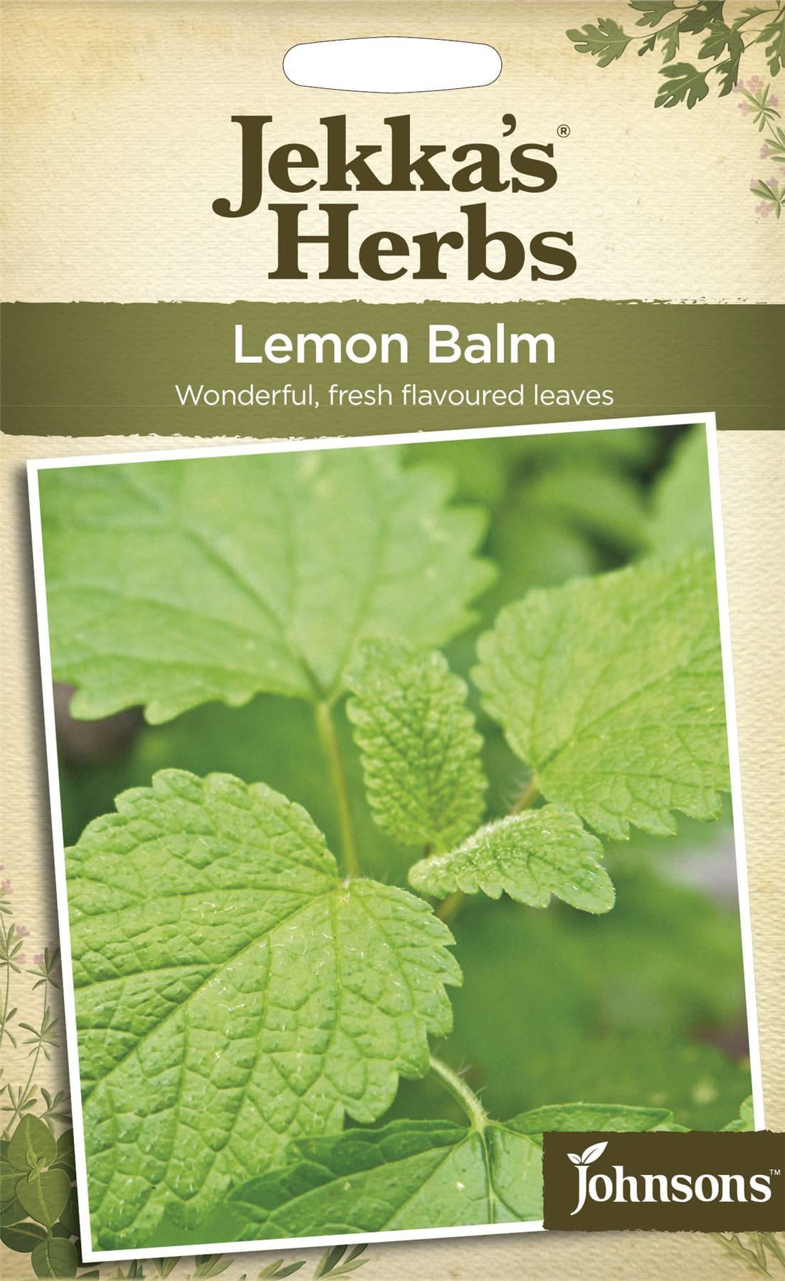 Johnsons Jekka's Herbs Lemon Balm 750 Seeds