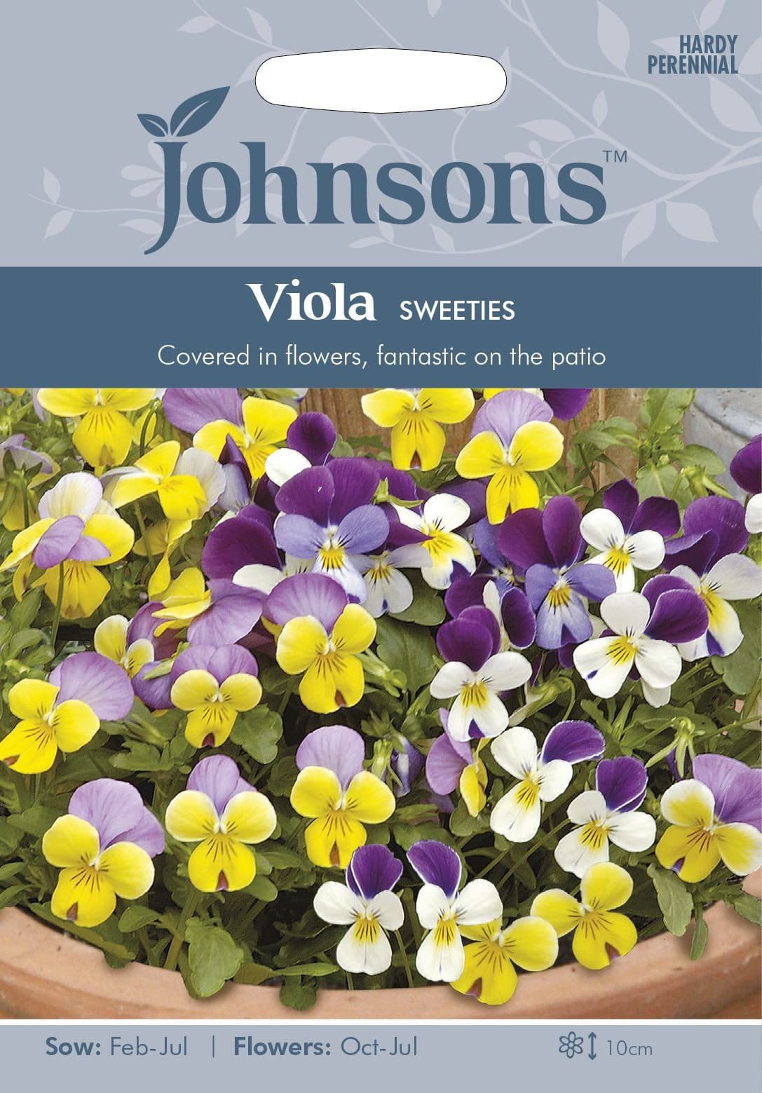 Johnsons Viola Sweeties Mixed 30 Seeds