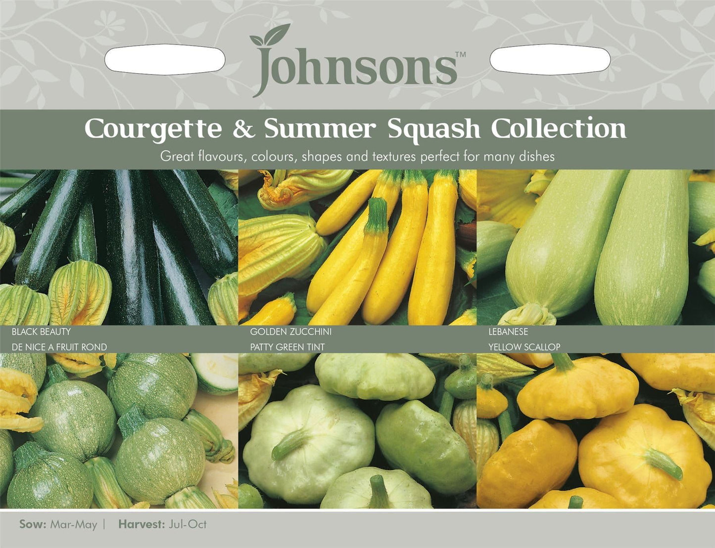 Johnsons Courgettes & Summer Squashes Collection