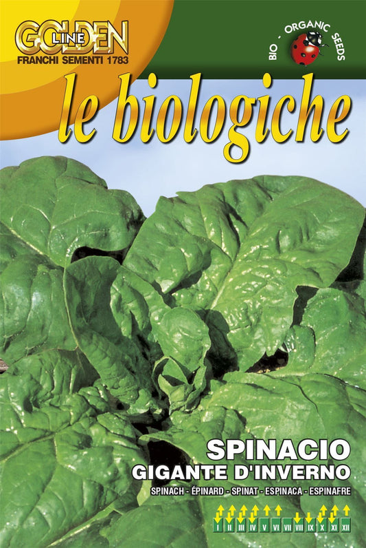 Franchi Organic BIOB127/9 Spinach Gigante Invierno Seeds