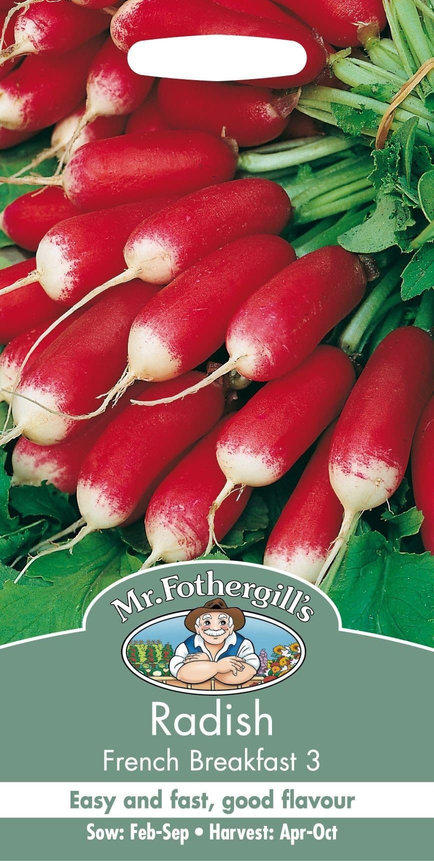 Mr Fothergills Radish French Breakfast 3 1000 Seeds