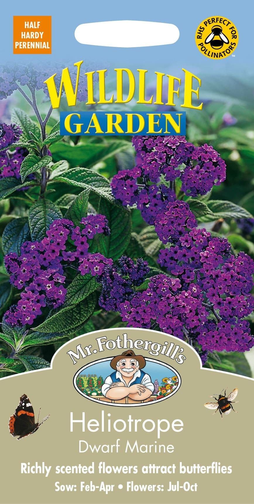 Mr Fothergills Heliotrope Marine 150 Seeds