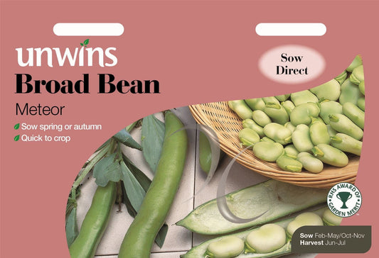 Unwins Broad Bean Meteor 45 Seeds