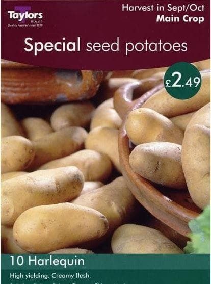 Taylors Harlequin Seed Potatoes 10 Tubers