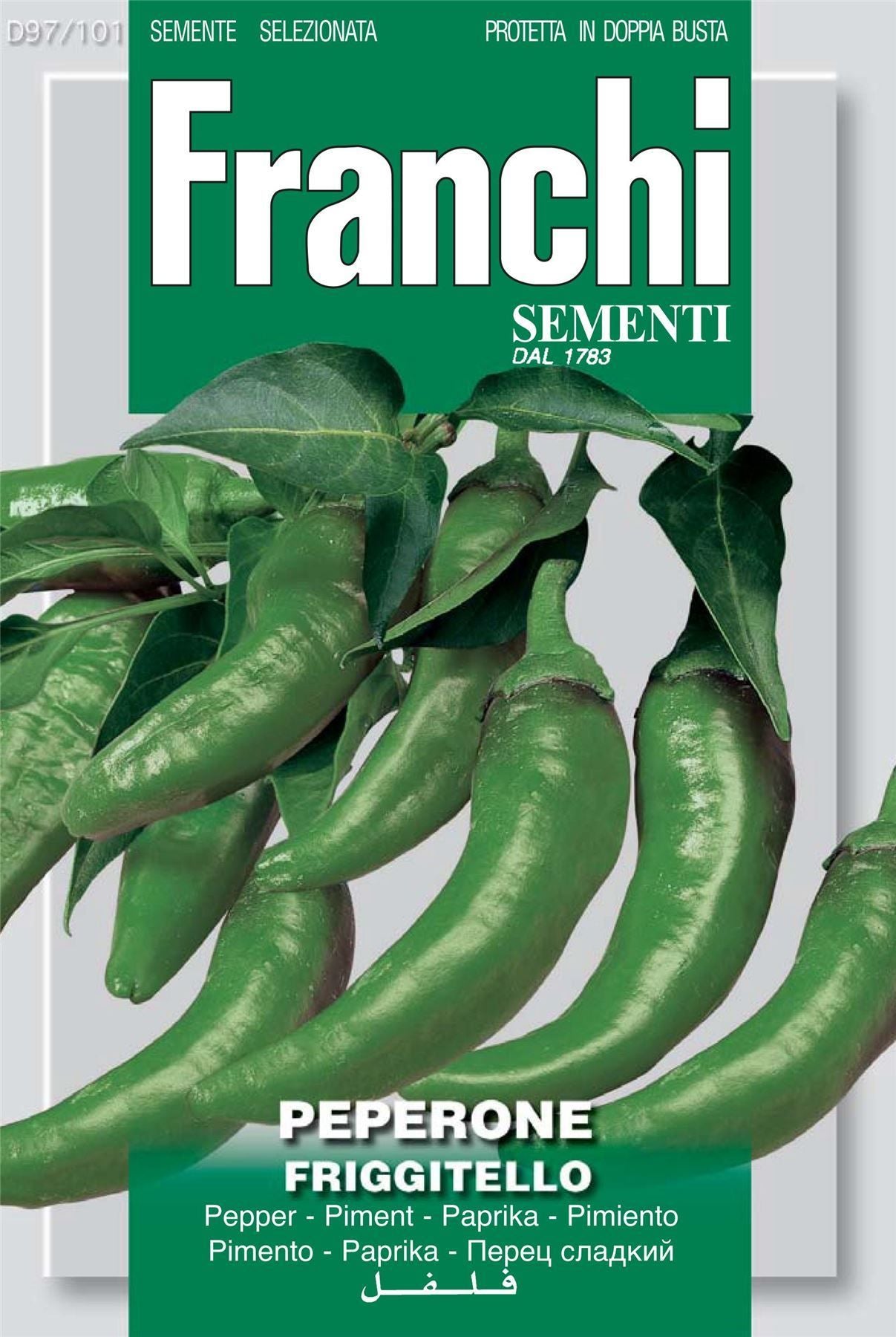 Franchi Seeds of Italy Pepper Friggitello Seeds