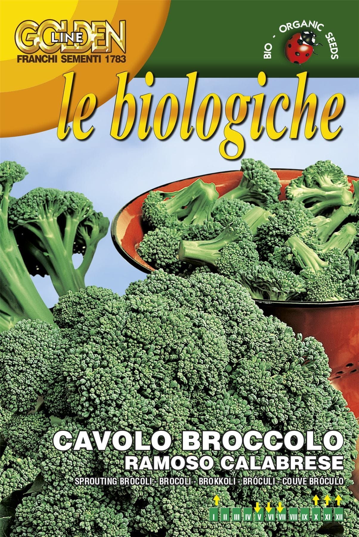 Franchi Organic BIOB25/23 Broccoli Calabrese Seeds