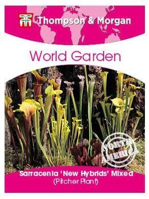 Thompson & Morgan World Garden Flower Sarracenia New Hybrids Mixed (Pitcher Plant) 15 Seed