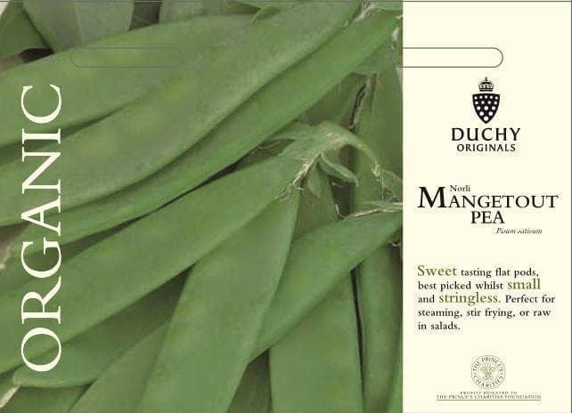 Thompson & Morgan Duchy Original Organic Vegetable Mangetout Pea Norli 150 Seed