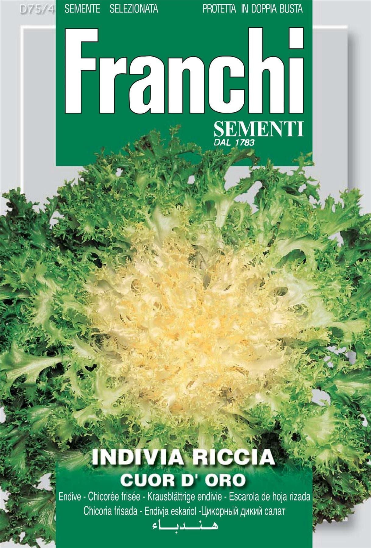 Franchi Seeds of Italy Endive Riccia Cuor D'Oro Seeds