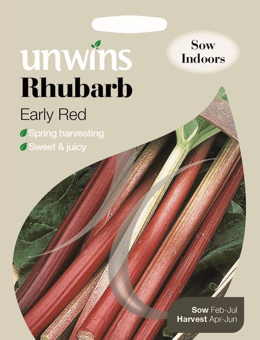 Unwins Rhubarb Early Red 60 Seeds