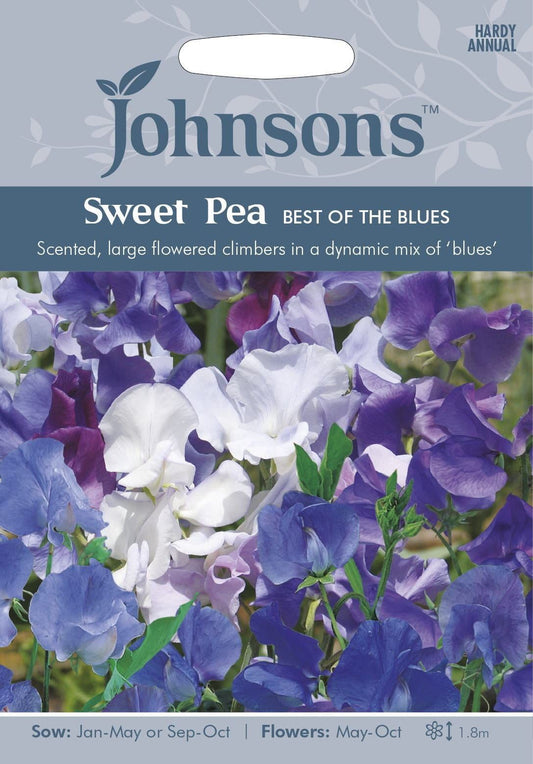 Johnsons Sweet Pea The Best of the Blues 25 Seeds