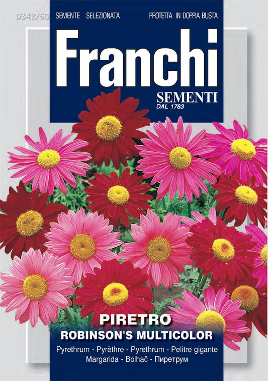 Franchi Seeds of Italy - Flower - FDBF_ 342-60 - Pyrethrum - Piretro Robinsons - Seeds