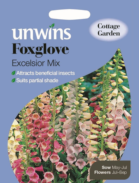 Unwins Foxglove Excelsior Mix 3000 Seeds