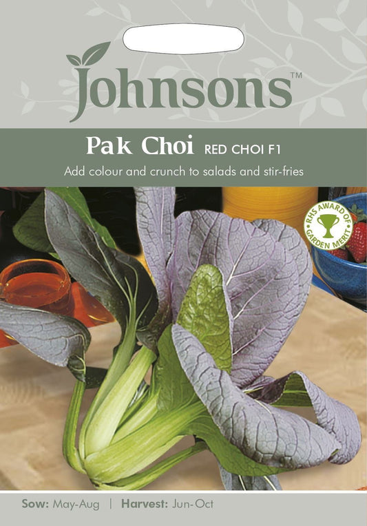 Johnsons Pak Choi Red Choi F1 100 Seeds