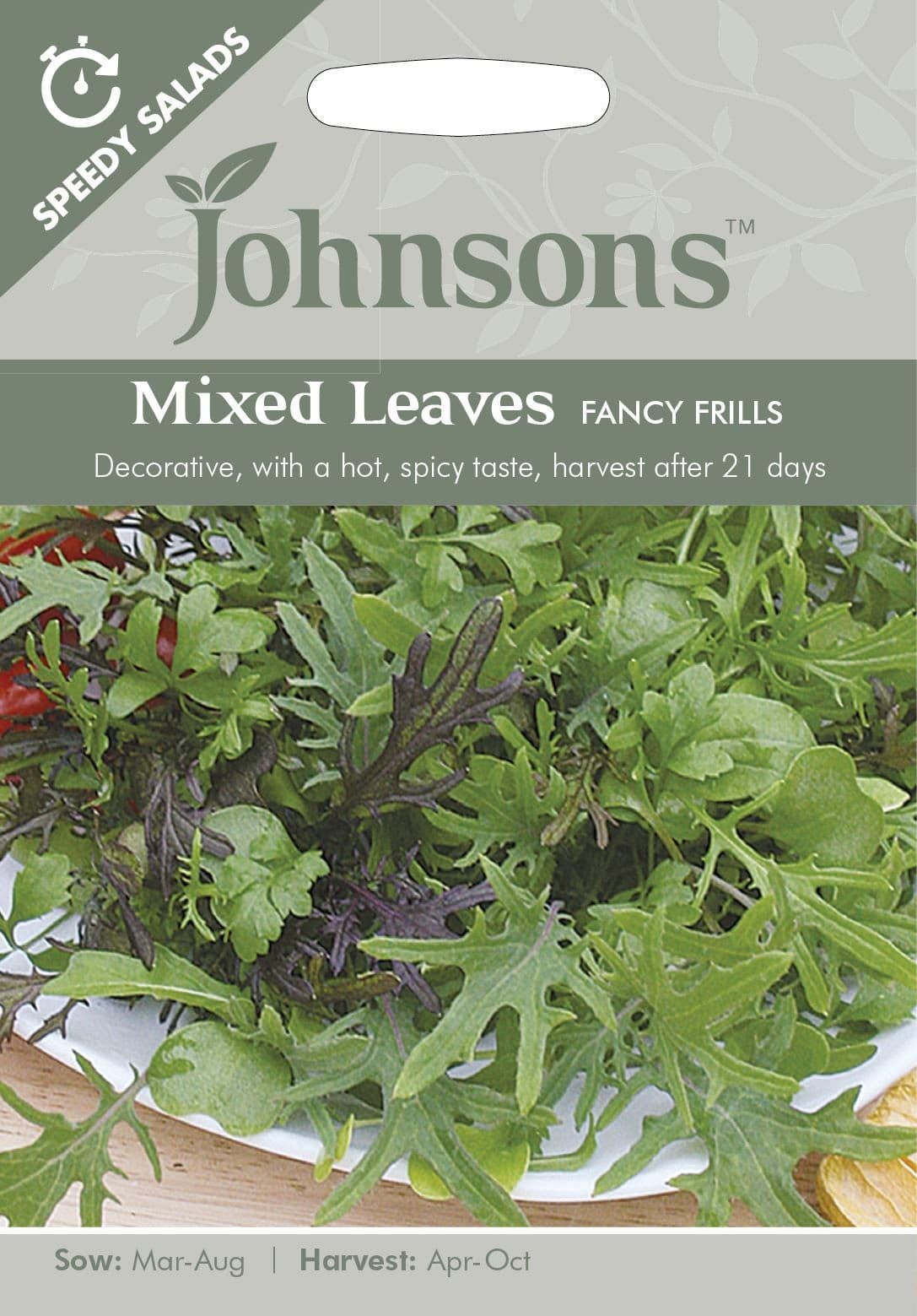 Johnsons Mixed Leaves Fancy Frills 500 Seeds