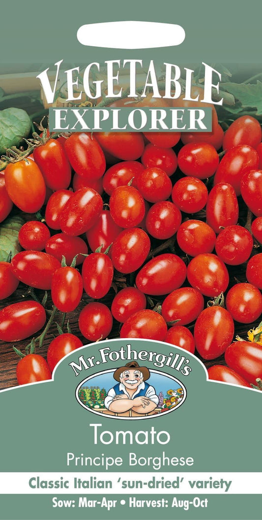 Mr Fothergills Tomato Plum Principe Borghese 75 Seeds