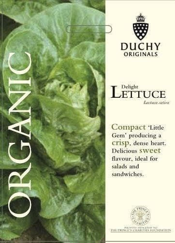 Thompson & Morgan Duchy Original Organic Vegetable Lettuce Little Gem Delight 175 Seed