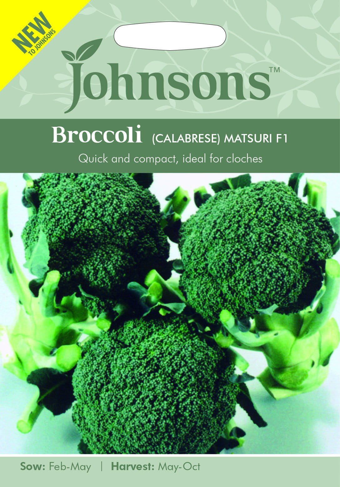 Johnsons Broccoli (Calabrese) Matsuri F1 50 Seeds