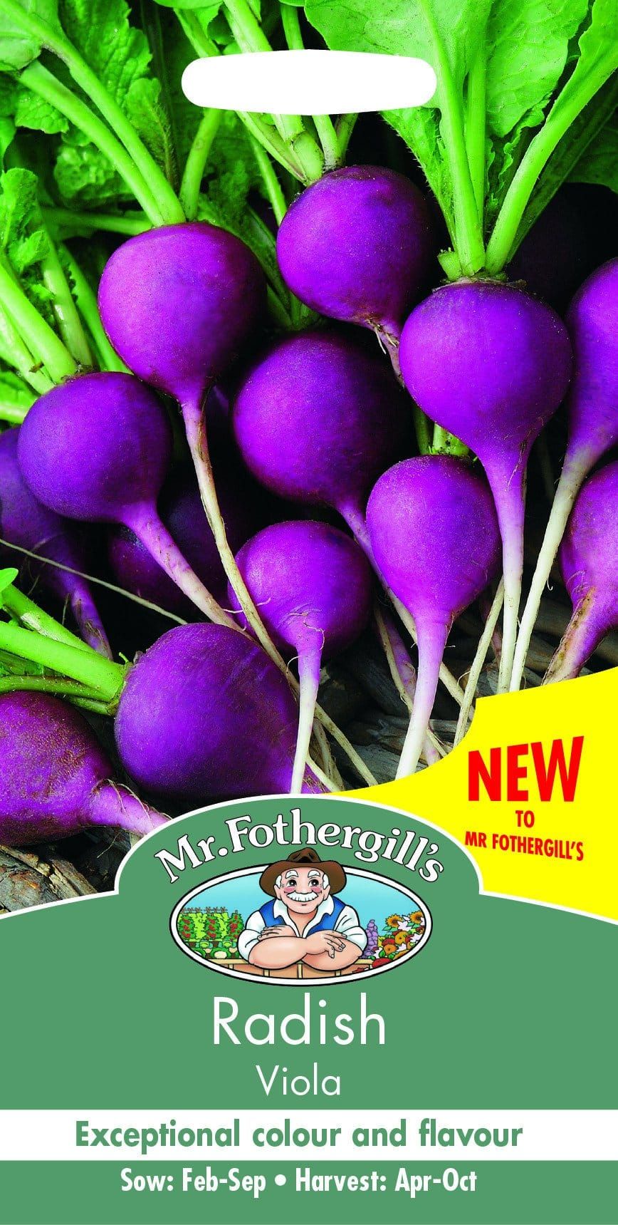 Mr Fothergills Radish Viola 250 Seeds