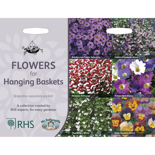 Mr Fothergills RHS Flowers For Hanging Baskets Collection - Seeds