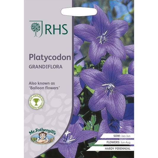 Mr Fothergills RHS Platycodon Grandiflora 500 Seeds