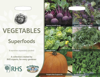Mr Fothergills RHS Superfood Vegetables Collection - Seeds