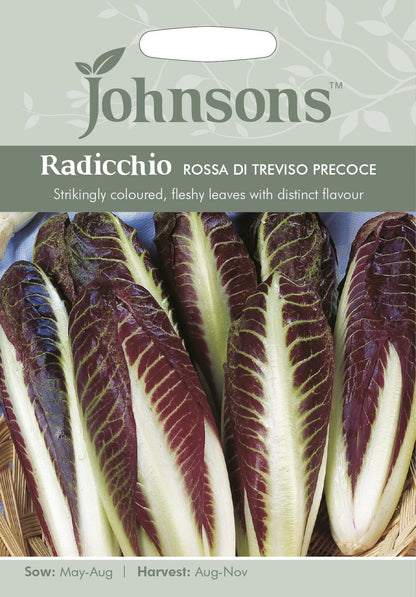 Johnsons Seeds Radicchio Rossa Di Treviso Precoce 1000 Seeds