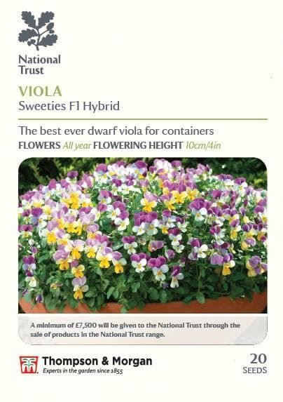 Thompson & Morgan National Trust Range Viola Sweeties F1 Hybrid 20 seed