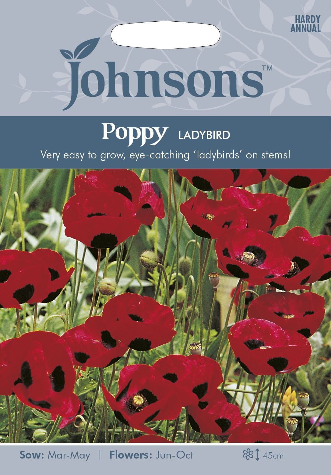 Johnsons Poppy Ladybird 1000 Seeds