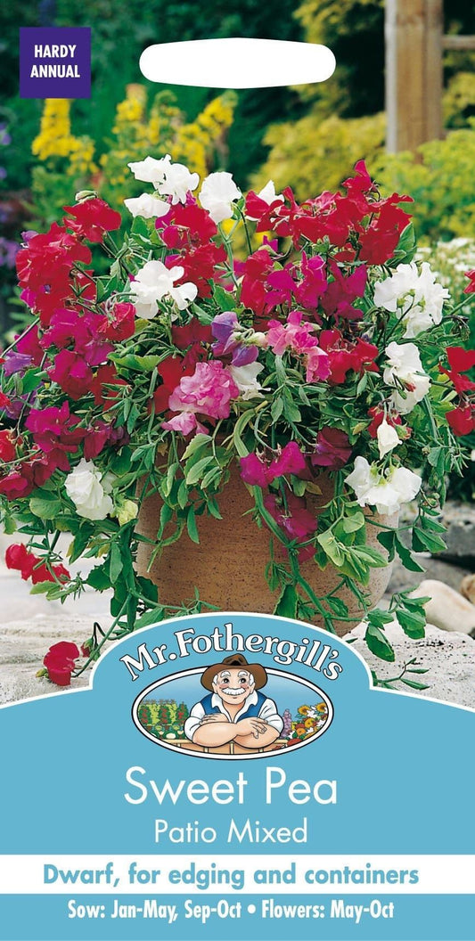Mr Fothergills Sweet Pea Patio Mixed 25 Seeds