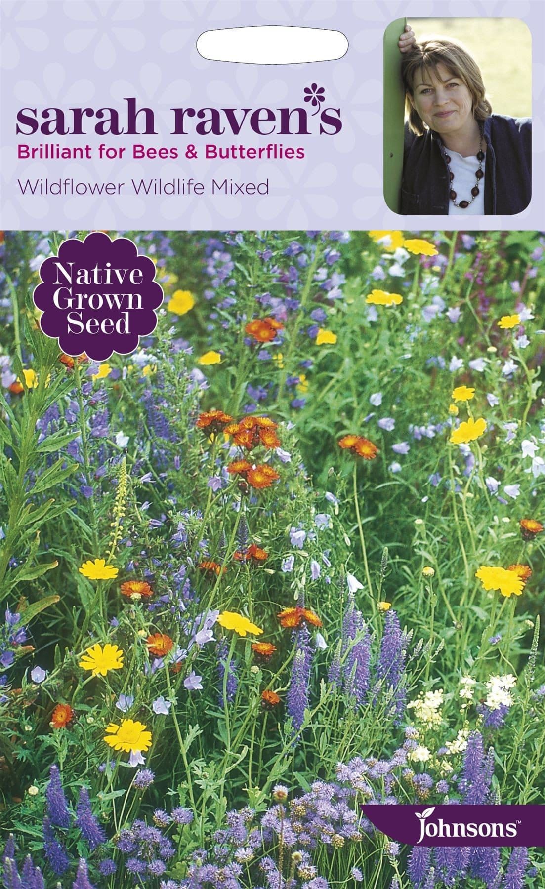 Johnsons Sarah Raven's Wildflower Wildlife Mixed 1g Seeds