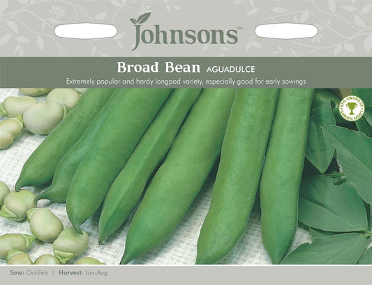 Johnsons Broad Bean Aguadulce 50 Seeds