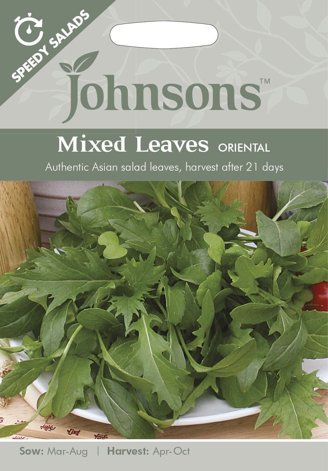 Johnsons Mixed Leaves Oriental 500 Seeds