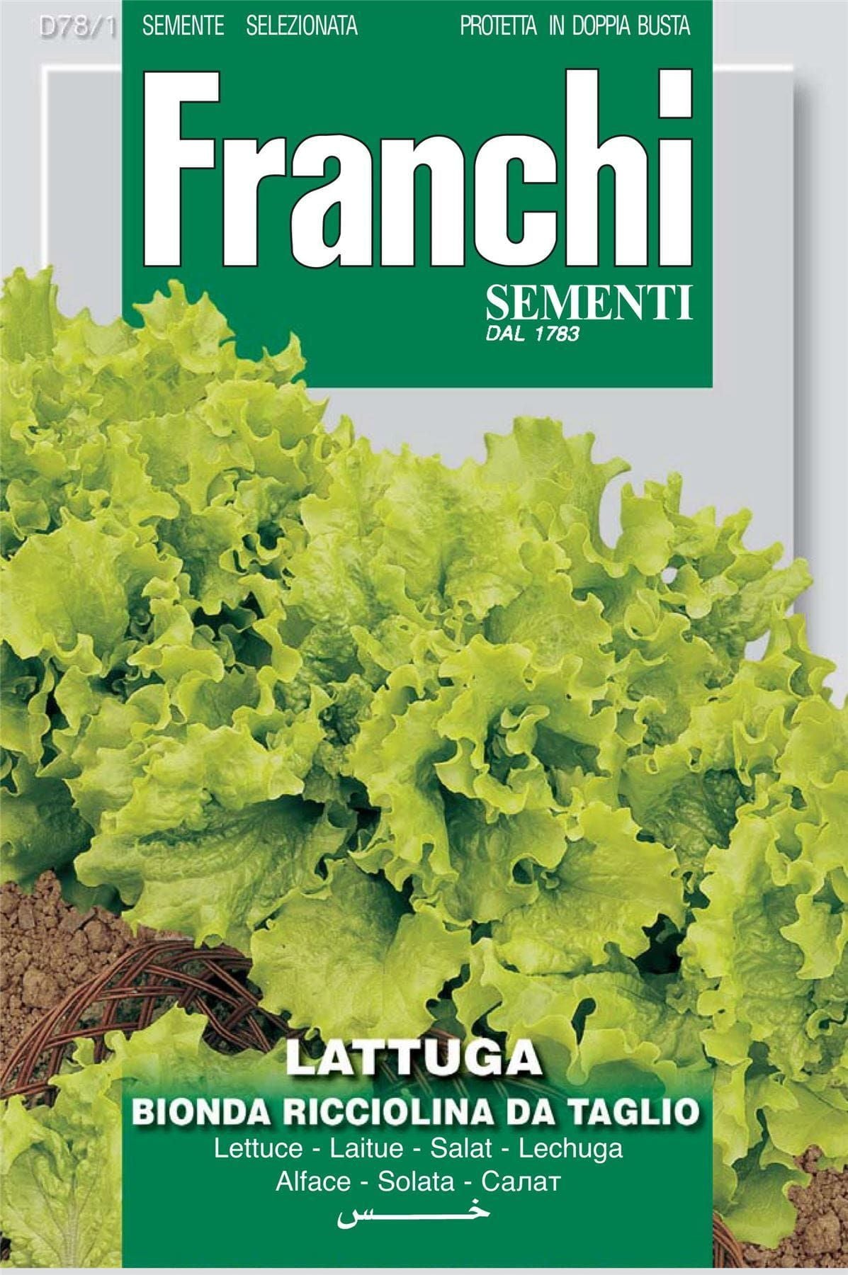 Franchi Seeds of Italy Lettuce Bionda Ricciolina Seeds