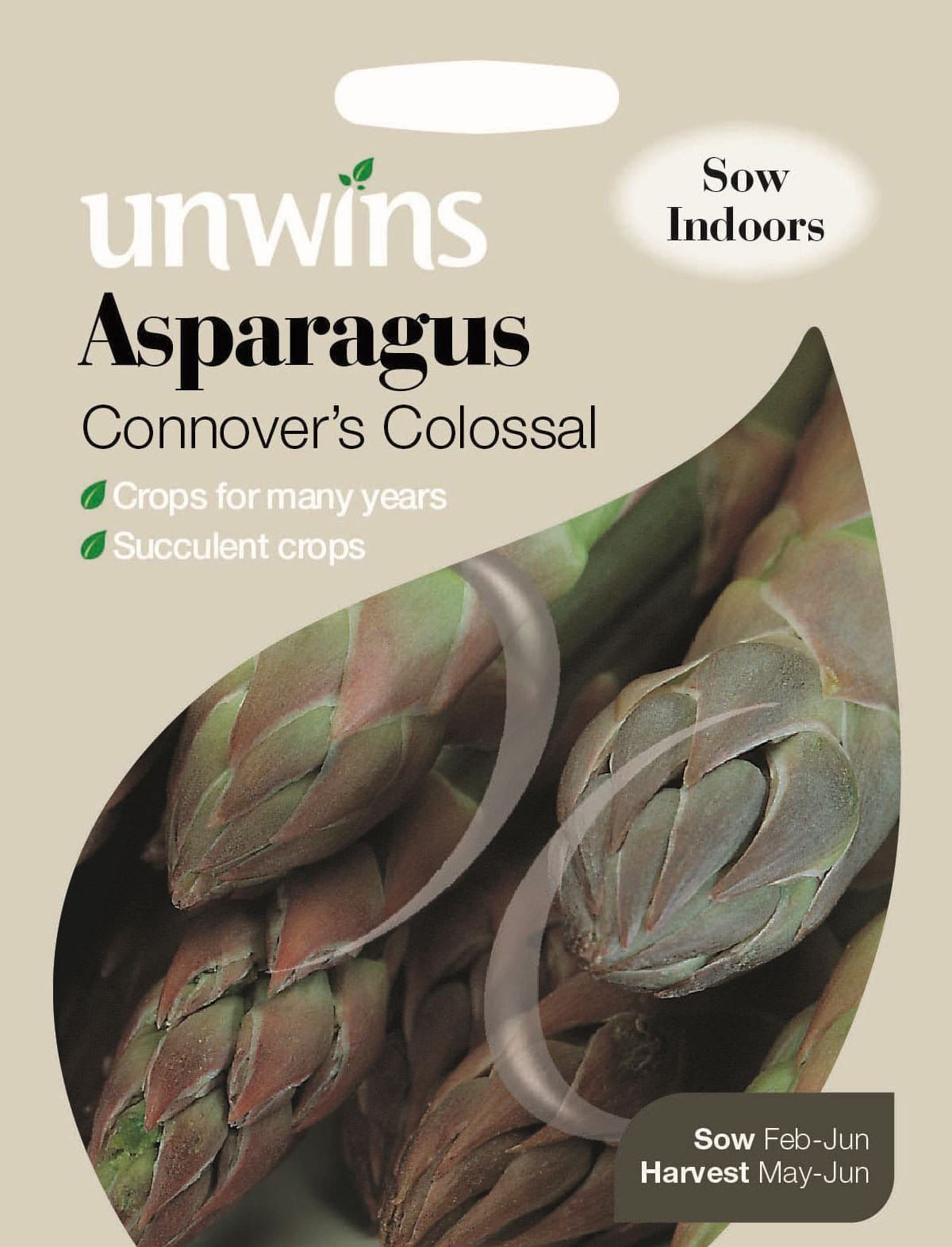 Unwins Asparagus Connover's Colossal 120 Seeds