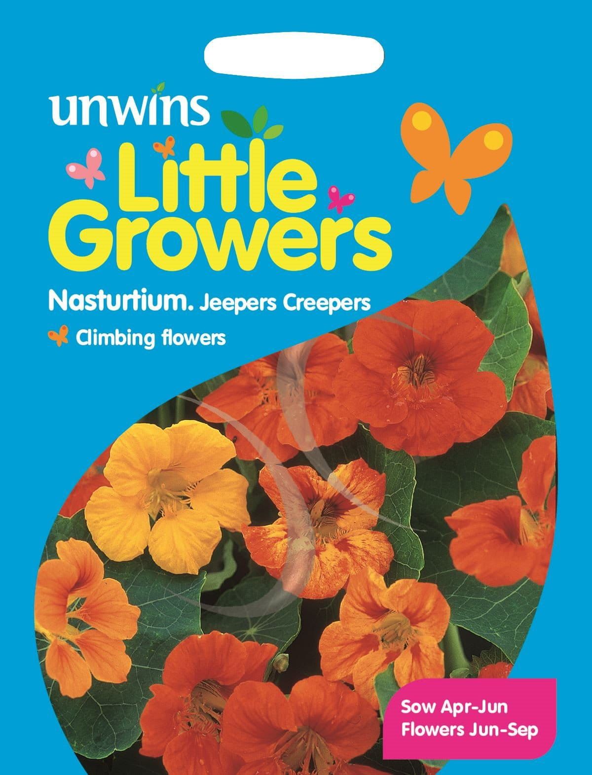 Unwins Little Growers Nasturtium Jeepers Creepers 40 Seeds