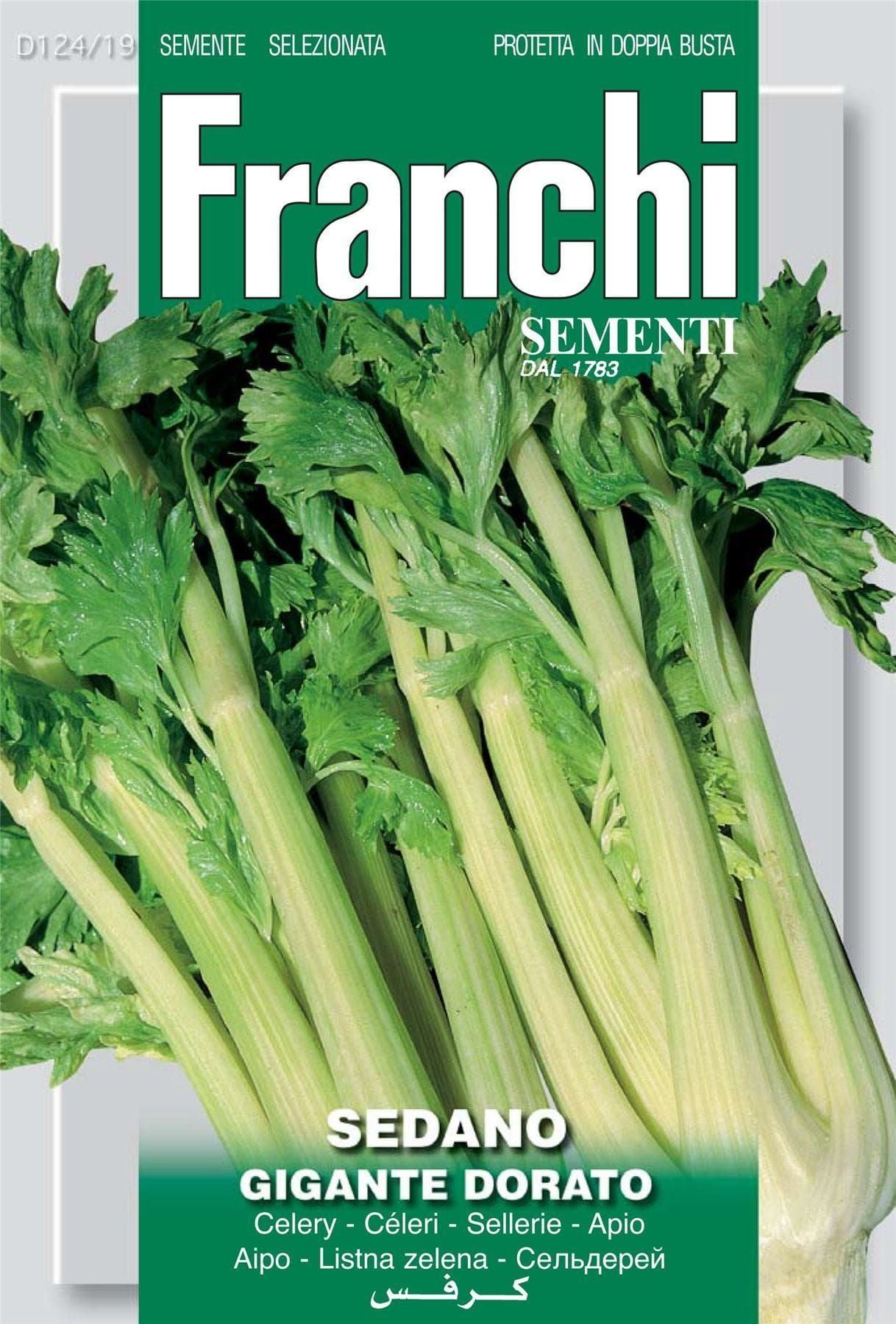 Franchi Seeds of Italy - DBO 124/19 - Celery - Dorato Gigante A Canna Piena - Seeds