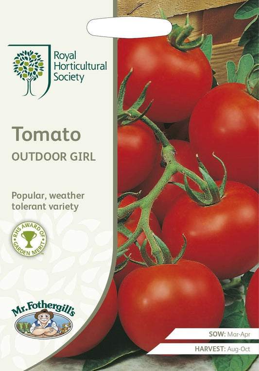 Mr Fothergills RHS Tomato Outdoor Girl 50 Seeds
