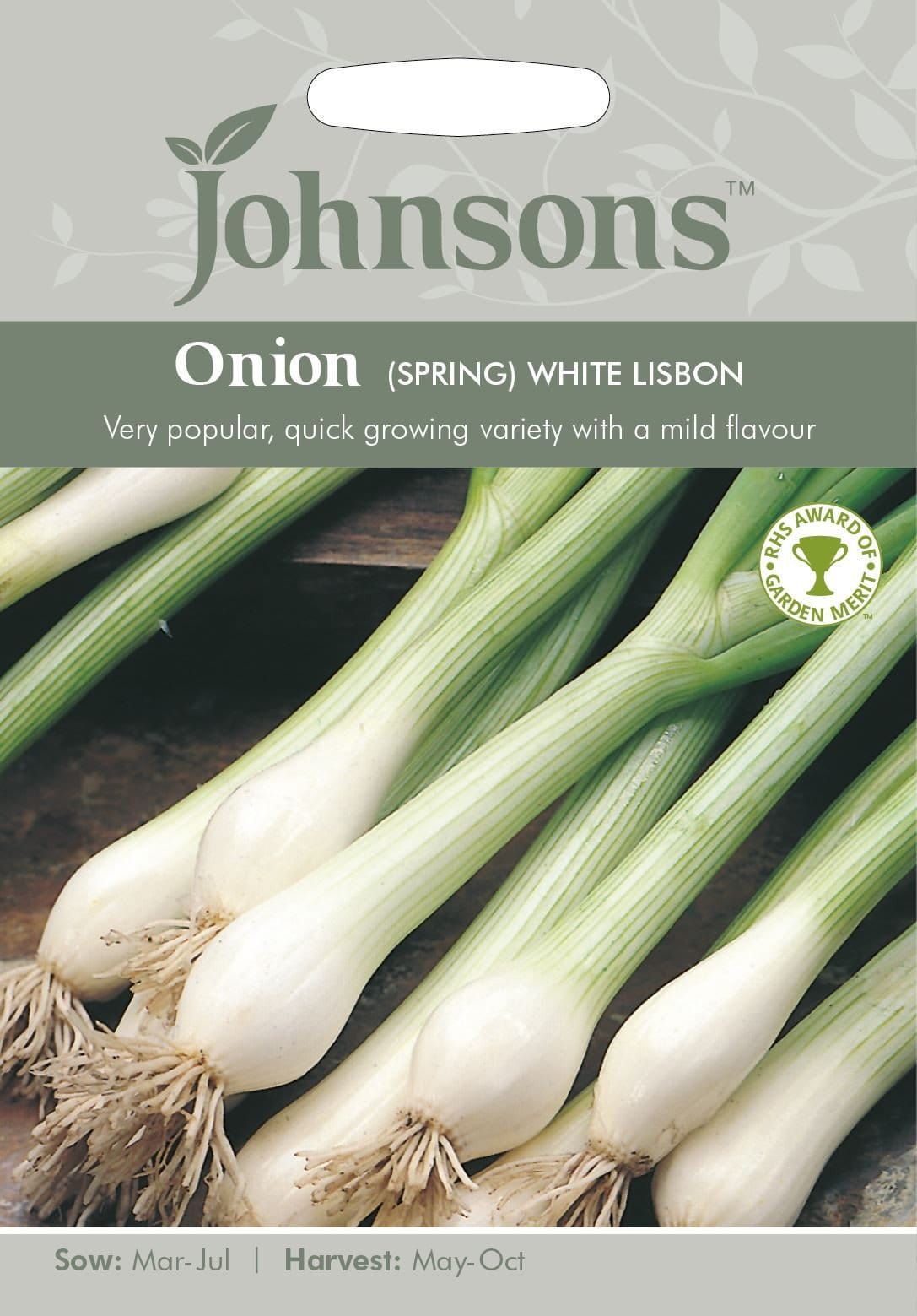 Johnsons Spring Onion White Lisbon 700 Seeds