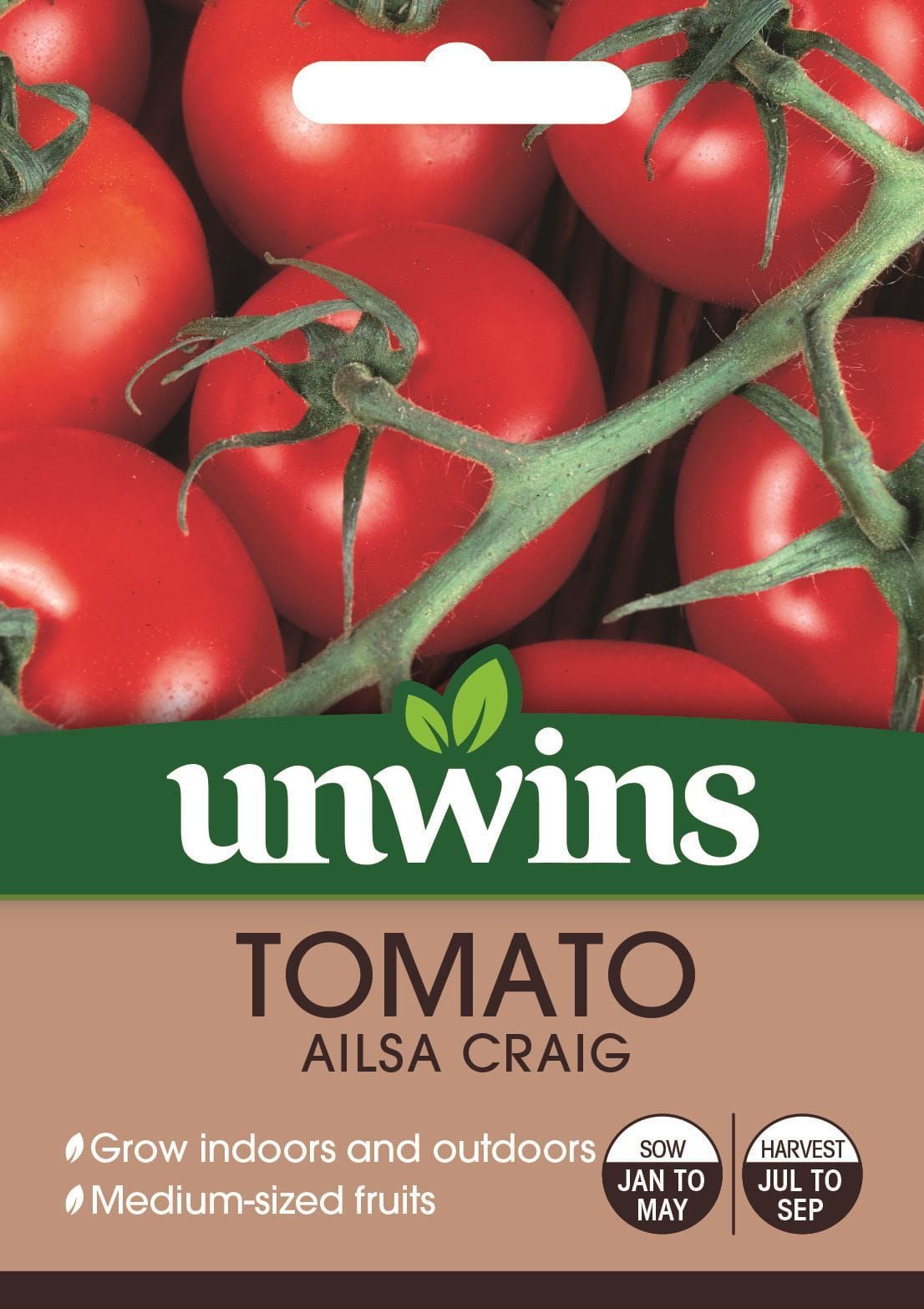 Unwins Tomato (Round) Ailsa Craig 60 Seeds