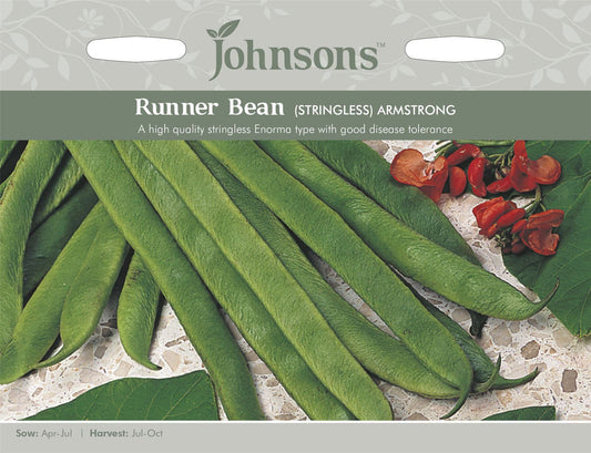 Johnsons Runner Bean Armstrong 50 Seeds