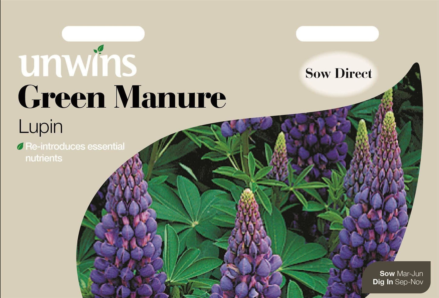 Unwins Green Manure Lupin 1000 Seeds