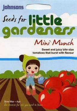 Johnsons Little Gardeners Mini Munch Tomatoes 50 Seeds
