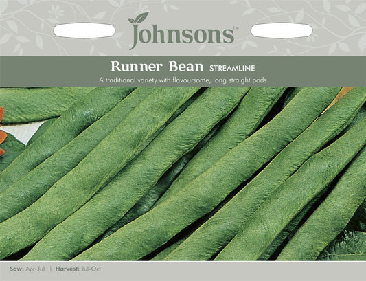 Johnsons Runner Bean Streamline 50 Seeds