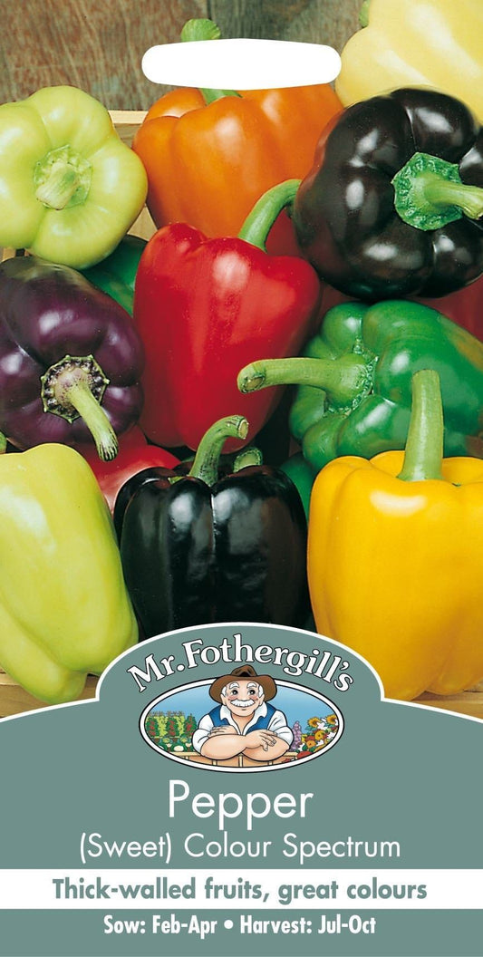 Mr Fothergills Pepper Sweet Colour Spectrum 50 Seeds